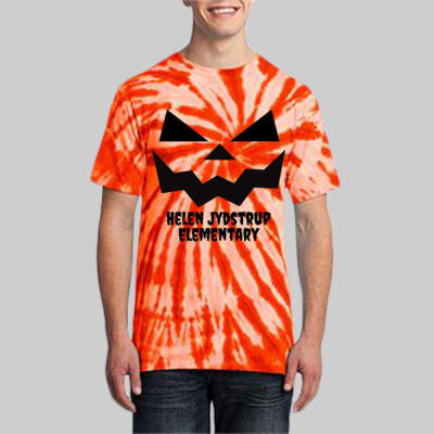 Adult Tie-Dye T-Shirt - Fall Holidays - Jack O' Lantern Thumbnail