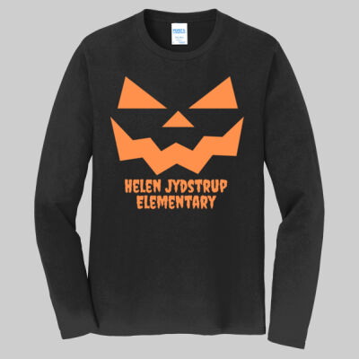 Adult Long Sleeve Shirt - Fall Holidays - Jack O' Lantern - Orange Thumbnail