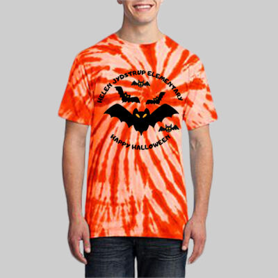 Adult Tie-Dye T-Shirt - Fall Holidays - Bats Thumbnail