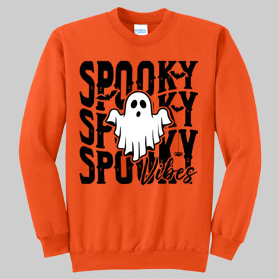 Adult Crewneck - Fall Holidays - Spooky Vibes Thumbnail