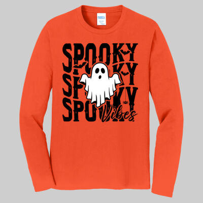 Adult Long Sleeve Shirt - Fall Holidays - Spooky Vibes Thumbnail