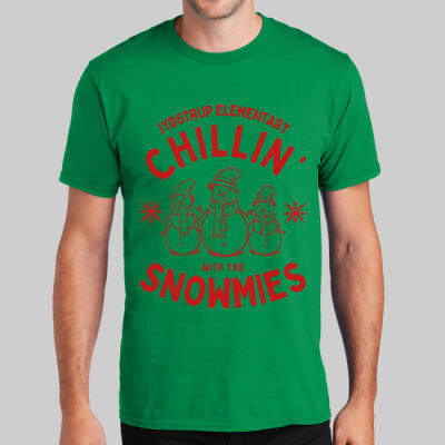 Adult T-Shirt - Winter - Chillin With The Snowmies Red Thumbnail