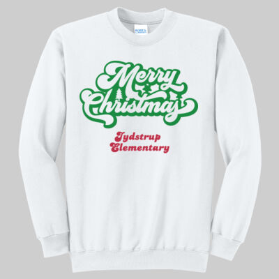 Adult Crewneck - Winter - Merry Christmas Red and Green  Thumbnail