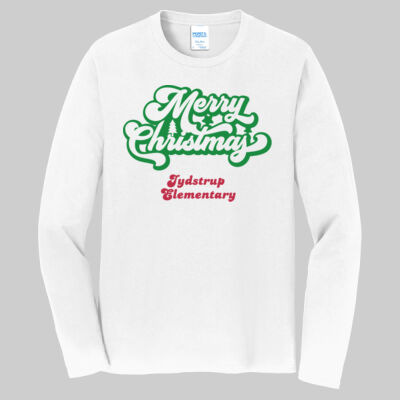 Adult Long Sleeve Shirt - Winter - Merry Christmas Red and Green  Thumbnail