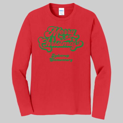 Adult Long Sleeve Shirt - Winter - Merry Christmas Green Thumbnail