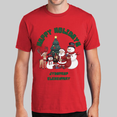 Adult T-Shirt - Winter  - Happy Holidays Green Thumbnail