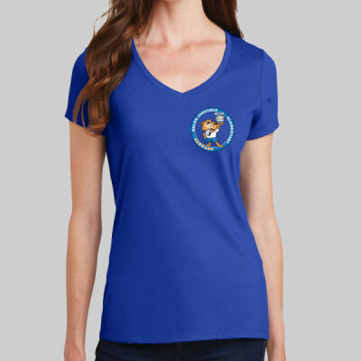 Women's V Neck Tee - School Logo Thumbnail
